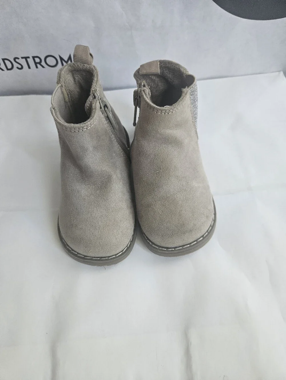Toddler Boots Girls Tan With Glitter H&M Girls Size 20-21 US5